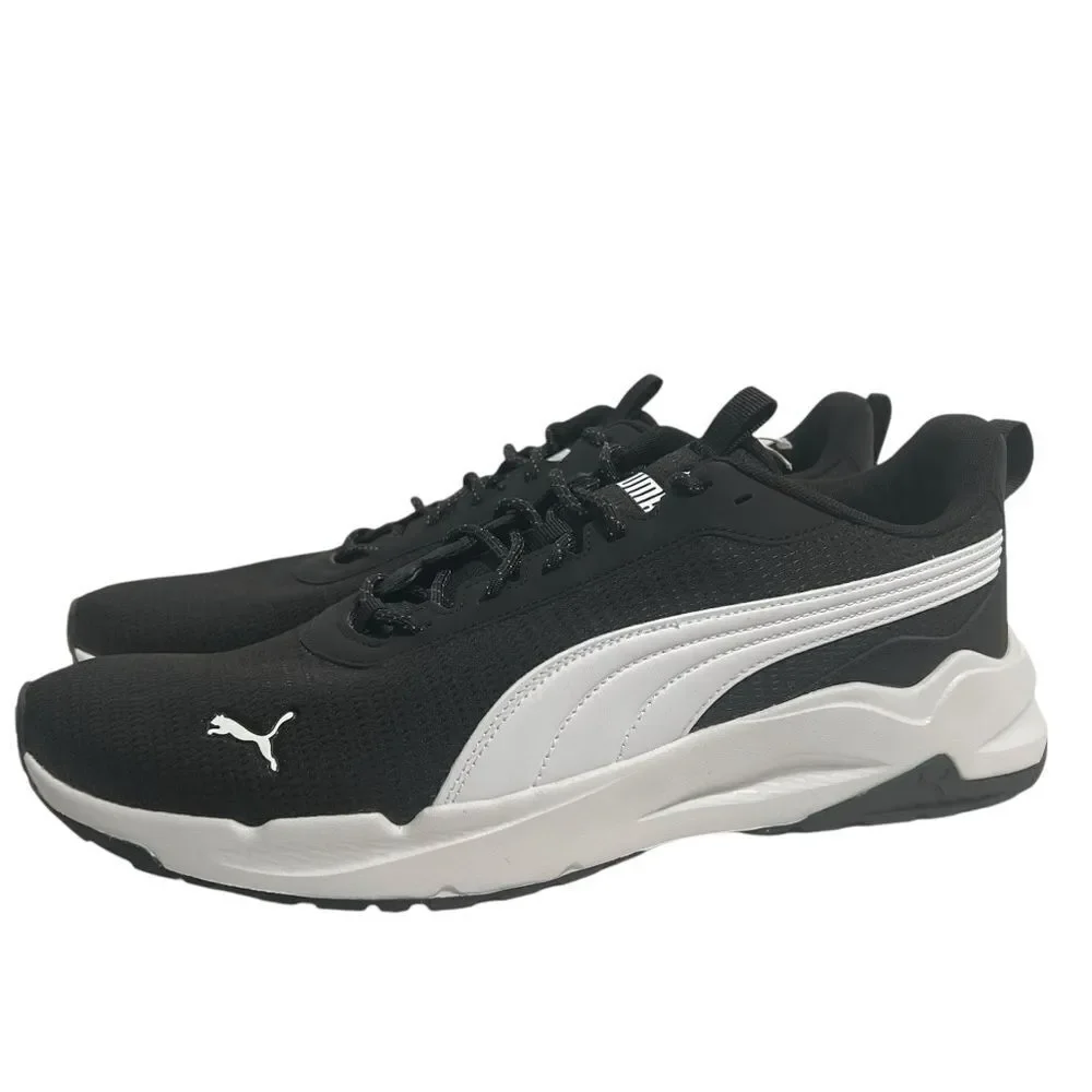Puma Zip C Men's 12 Black White Mesh Athletic Sneakers NWOB Sportcore Athleisure